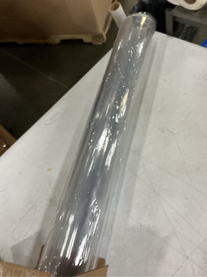 Condition photo showing Good Condition for lovepads clear table cover protector 44 x 76 inch, 1.5mm thick plastic table cover, table protector for dining room table, waterproof vinyl tablecloth table pad mat for kitchen, dresser, writing desk 44" x 76" (rectangular) clear 1.5mm