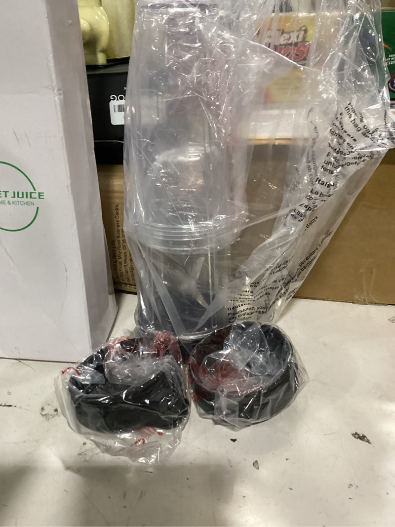 Condition photo showing New/Like New for blender replacement parts for ninja, 24oz ninja blender cups with to-go lids, 7 fins extractor blade, compatible with nutri ninja auto iq blenders bl2012 bn801 bl480-30 bl640-30 bl642-30 nn100-30