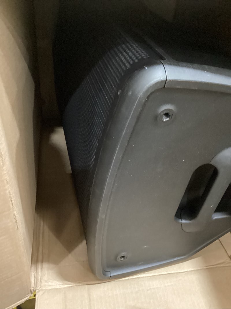 Condition photo showing New/Like New for JBL Professional EON715 Powered PA Speaker, Portable Loudspeaker with Bluetooth, 15 inch, 300 Watt, Wired Electric, Black 15-Inch Speaker Reinforcement