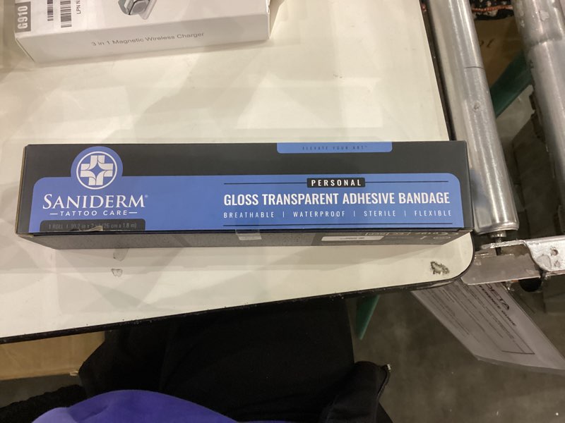 Condition photo showing New/Like New for Saniderm Original Tattoo Aftercare Bandage (Personal Roll, 10.2 in x 2 yd) Personal Roll (10 in x 2 yd)