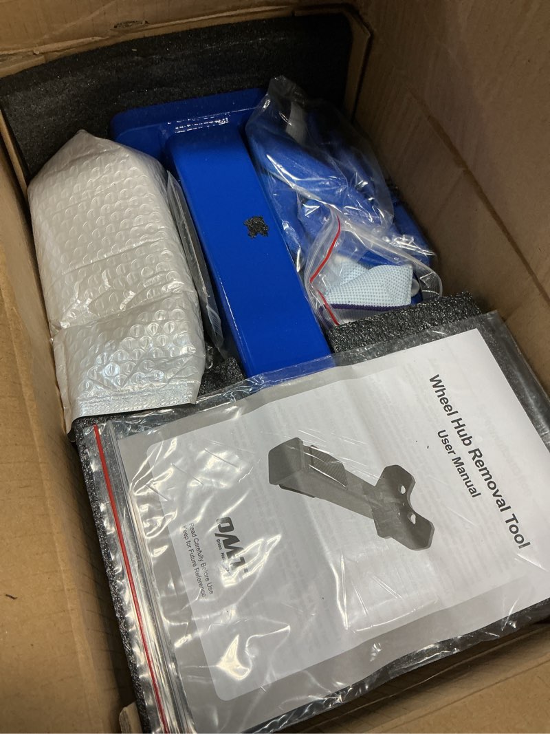 Condition photo showing Good Condition for orion motor tech wheel hub removal tool kit, universal wheel hub shocker compatible with 5 6 and 8 lug hubs, wheel hub buster tool with nuts and hooks