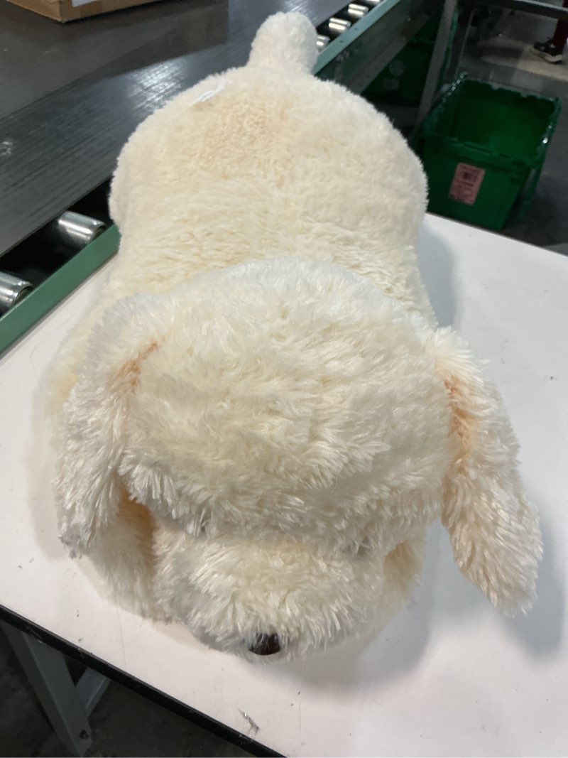 Condition photo showing Good Condition for IKASA Giant Labrador Dog Stuffed Animal Puppy Plush Toy,30" Big Large Jumbo Soft Toys,Cute Huge Size Fat Fluffy Plushy Plushie,Gifts for Kids White Lab Giant