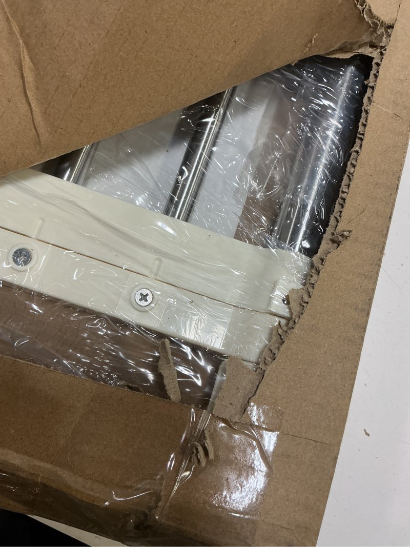 Condition photo showing Good Condition for hershii expandable shelf rod closet system heavy duty clothes hanger adjustable diy storage organizer shoe rack 29.4 - 46.25 inches ivory