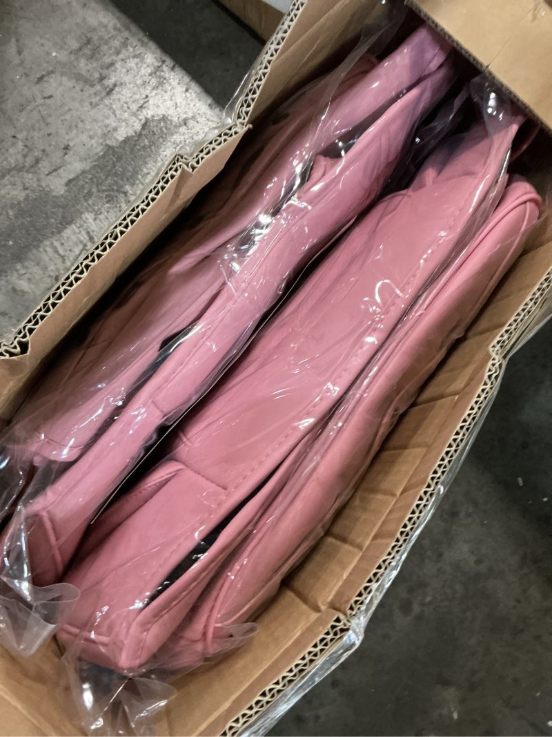 Condition photo showing New/Like New for tiehesyt pink car seat covers front pair, breathable leather automotive front seat covers & headrest, auto seat cover, compatible with most cars sedans suv pickup trucks cute pink front pair