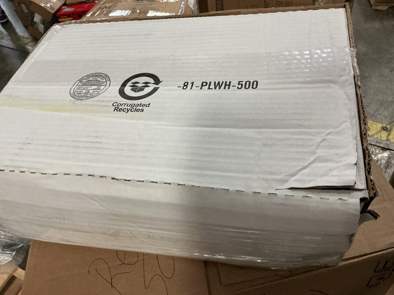 Condition photo showing New/Like New for highmark™ repro 70% recycled can liners, 1.25 mil, 56 gallons, 43" x 47", black, box of 100