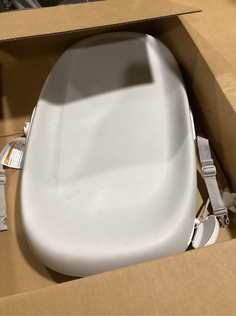Condition photo showing Good Condition for skip hop baby changing pad nursery style wipe-clean contoured with cushioned foam, non-skid base, built-in safety belt & tuck-away toy bar, grey 18" grey