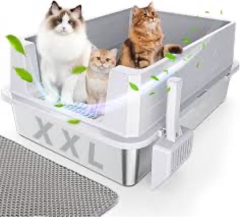 Nineforce stainless steel litter box