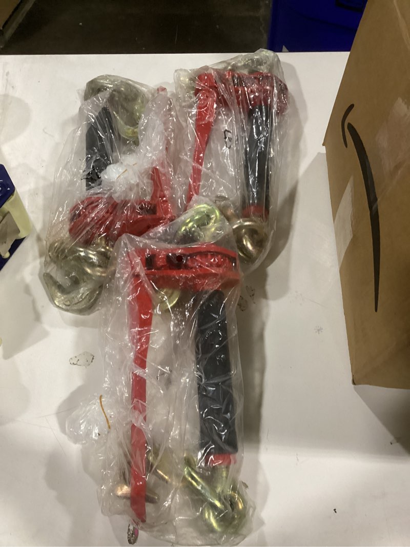 Condition photo showing Good Condition for  4PC Ratchet Load Binders,1/4-5/16'' for Chain Binders Tie Down Heavy 34 sold   4 Pack 5/16\"-3/8\" Chain and Binder Kit Ratchet Load Binder w/ 4x Top Rated Plus  4 Ratchet Binders 5/16\" - 3/8\" Boomer Chain Equipment Tiedown Hauling