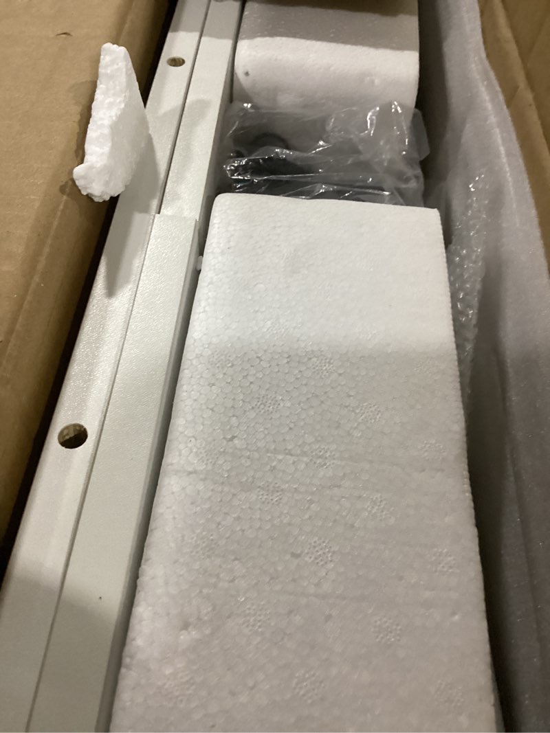 Condition photo showing Good Condition for claiks electric height adjustable standing desk, 48x24 inch, cold white | smooth height adjustment, 3 memory presets, cable management hub & hook, stable steel frame, 156 lbs capacity, easy assembly cold white 48