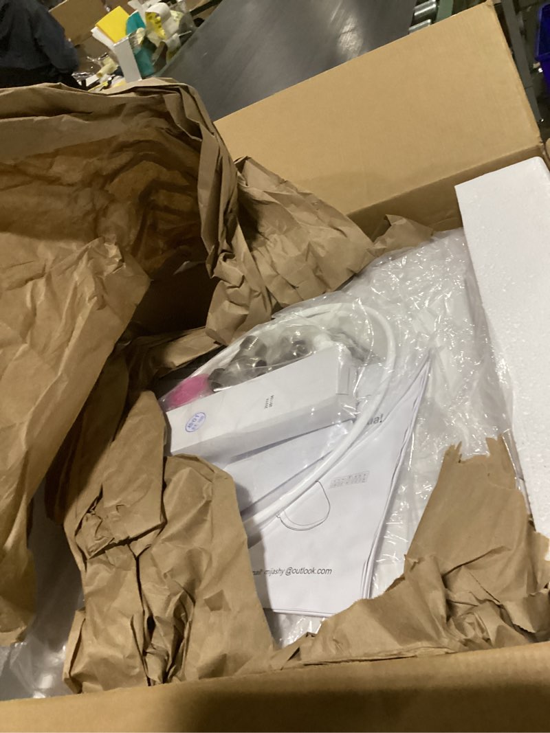 Condition photo showing New/Like New for electric bidet toilet seat, elongated, warm water with air dryer, heated seat and slow close lid, front and rear wash, led nightlight, wireless remote, white, 101 elongated+electric
