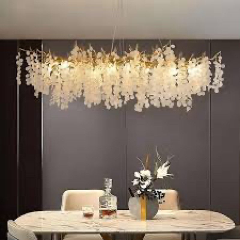 Crystal Chandelier Modern Chandelier Light Fixture, Crystal Tree Branch Chandeliers For Dining Room Kitchen Island Living Room Foyer 8-light