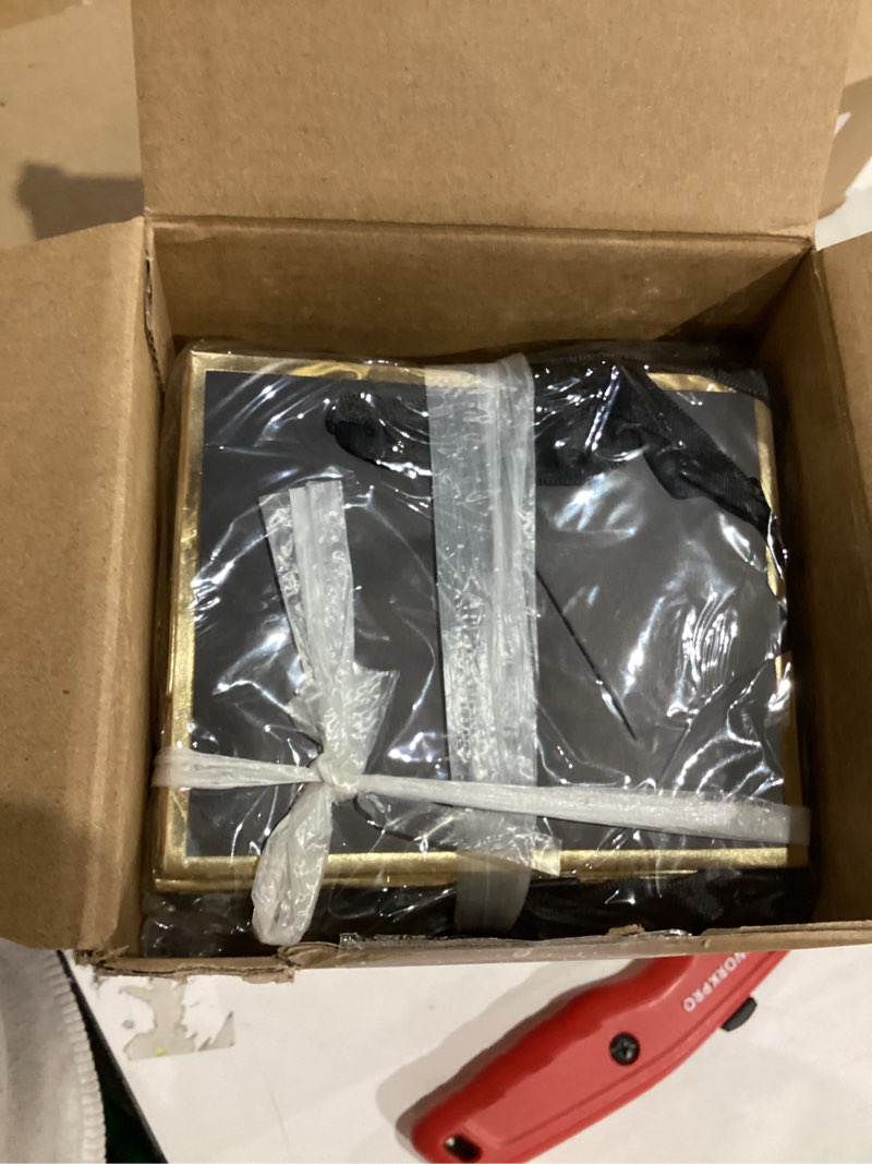 Condition photo showing New/Like New for Yeaqee 50 Pcs Mini Metallic Foil Gift Bags with Handles 4x4.75x2.25'' Valentine Tiny Thank You Favor Bag with Tag for Winter Galentine New Year Welcome Wedding Baby Shower Birthday(Black, Gold)