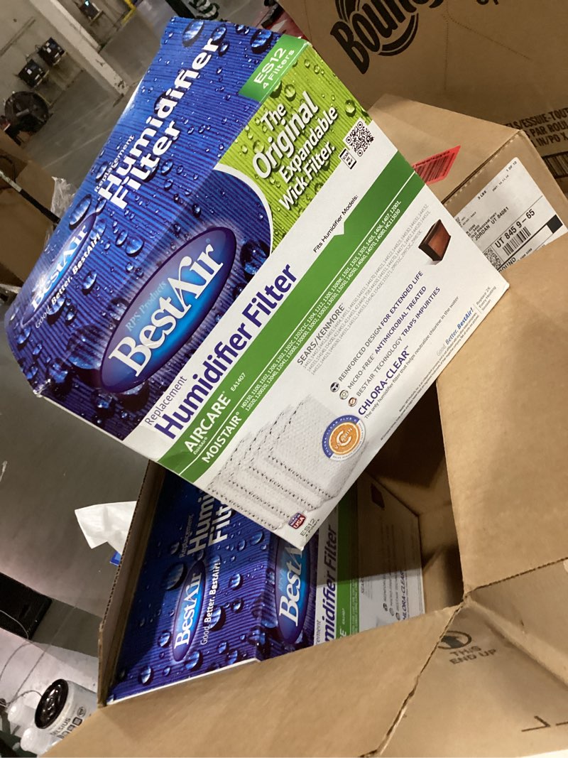 Condition photo showing Good Condition for bestair es12-2 extended life humidifier replacement paper wick humidifier filter, for emerson, quiet comfort & kenmore models, 10" x 9.4" x 6.5", 2 pack (8 filters)