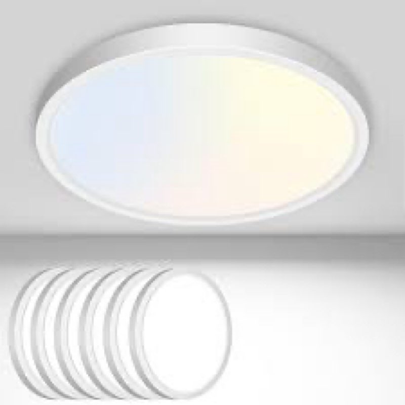 Laiyidia 6PACK 15.8 Inch 32W 3520LM LED Flush Mount Ceiling Light, 2700K-6500K 5CCT Selectable, Dimm