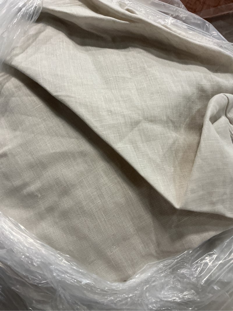 Condition photo showing Good Condition for european linen duvet cover set, full/queen, sand