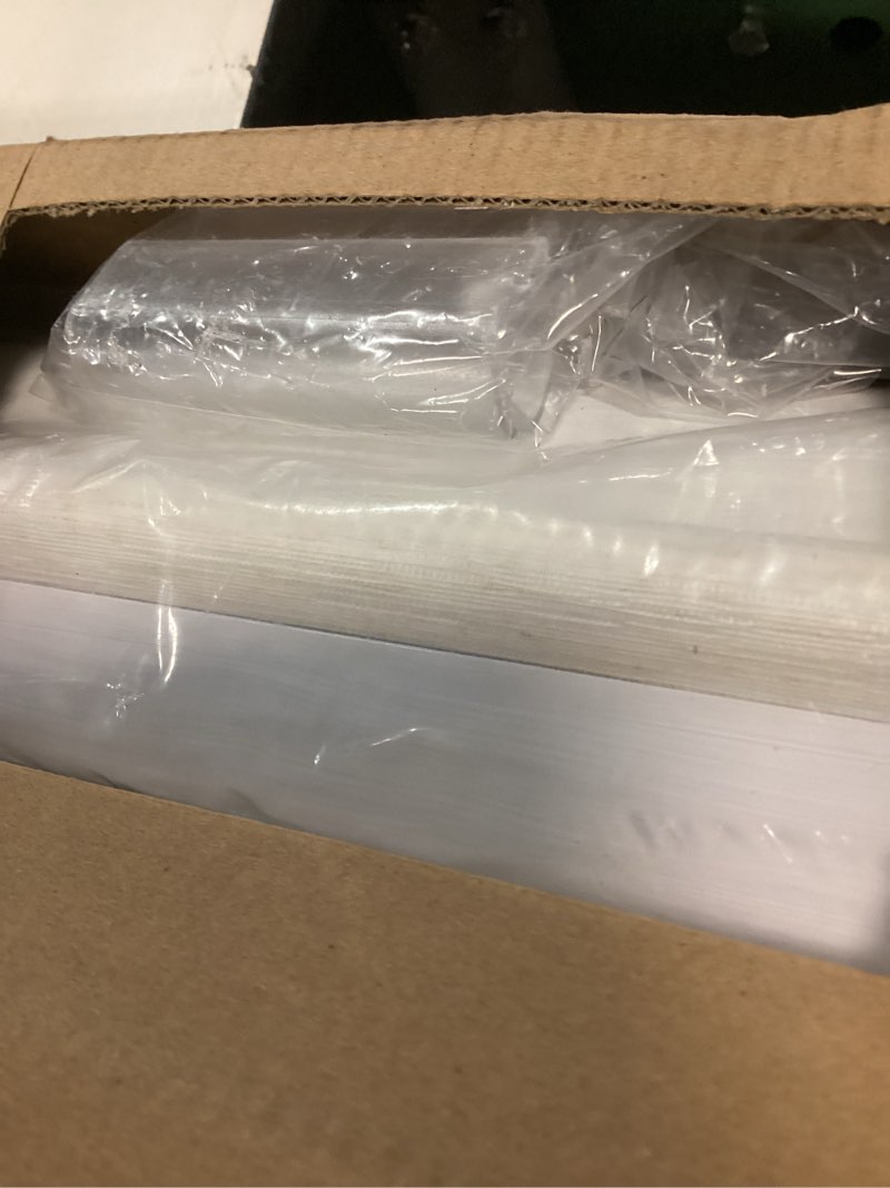 Condition photo showing New/Like New for joydeco natural woven roller shades for indoor windows, cordless blackout blinds with curved valance, thermal insulated uv protection privacy window shades for home and office (cream,15" w x 48" h) cream white 15"w x 48"h