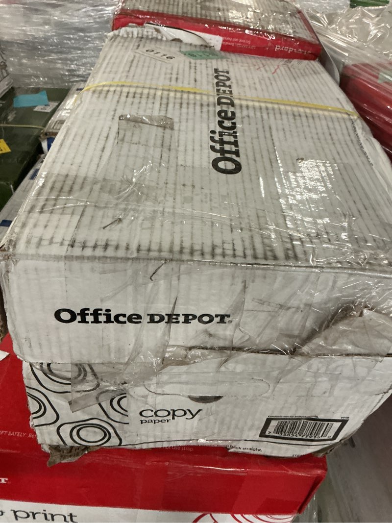 Condition photo showing New/Like New for office depot white copy paper, 8 1/2in. x 11in., 20 lb, 500 sheets per ream, case of 10 reams, 40402786