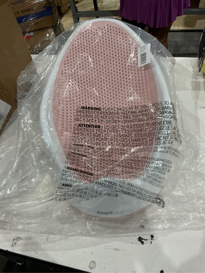 Condition photo showing New/Like New for angelcare baby bath support (pink) | ideal for babies less than 6 months old pink 1 count (pack of 1)