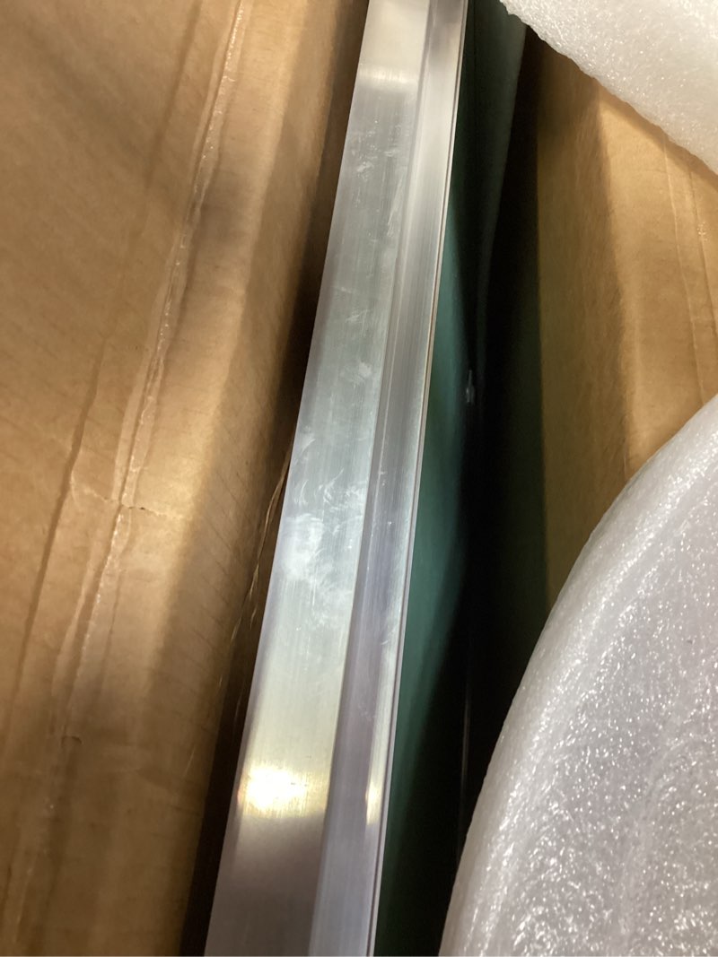 Condition photo showing As Is for 30”x 36” Metal Wall Access Panel for Drywall, Paintable Plumbing Attic Access Door with Lock & Handle, Heavy-Duty Aluminum Alloy Access Hatch Green 30X36Inch