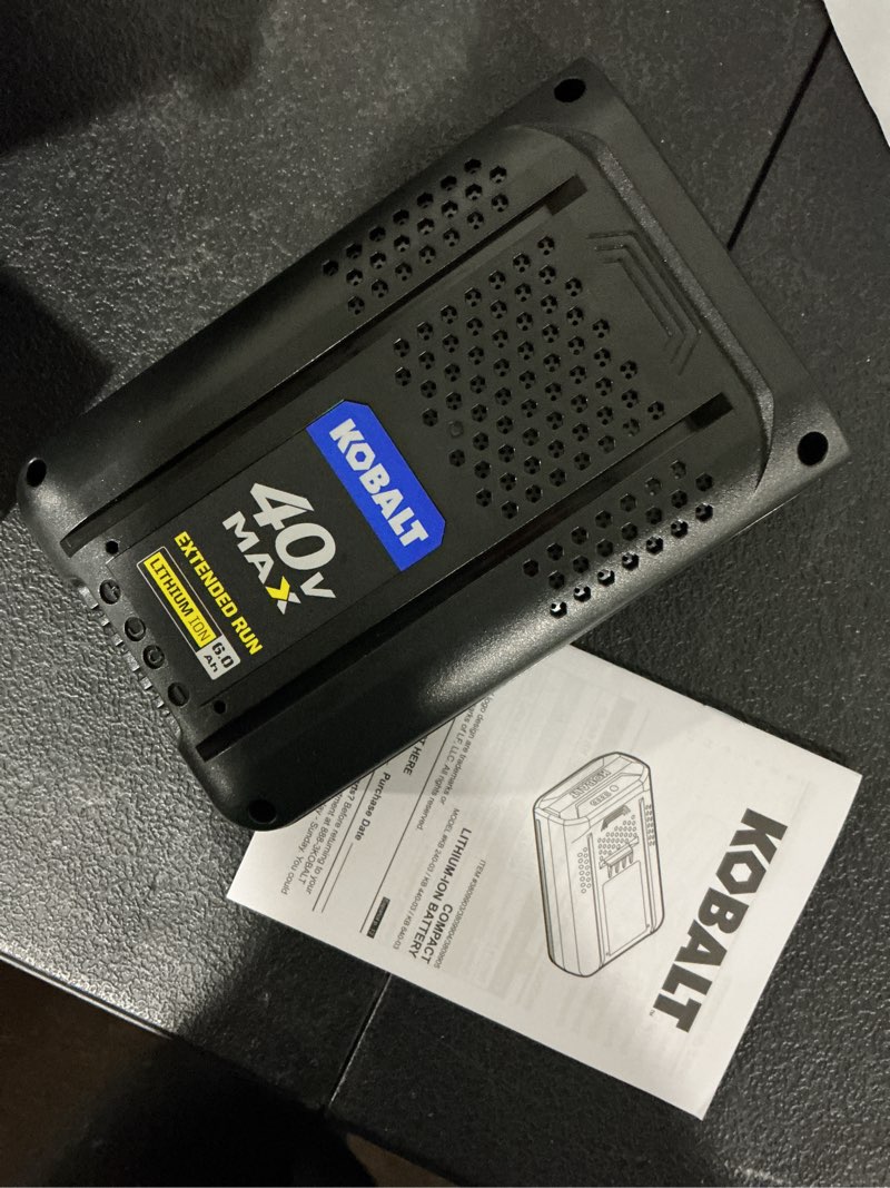 Condition photo showing Good Condition for kobalt 40v 40-volt 6 ah lithium ion (li-ion) battery