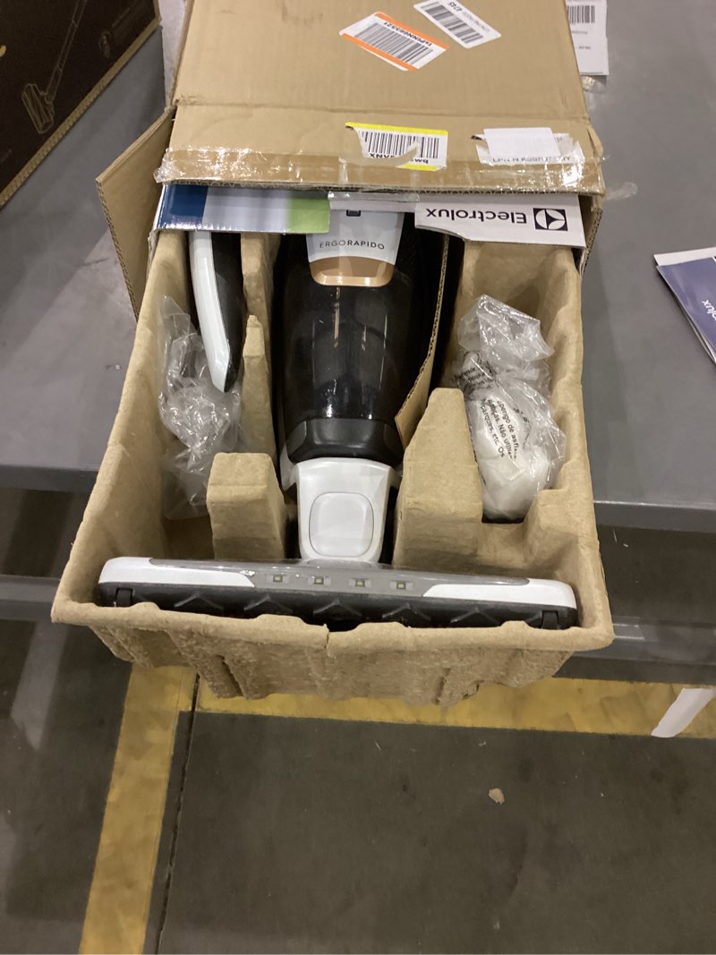 Condition photo showing Good Condition for Electrolux Ergorapido Cordless 2-in-1 Vacuum Cleaner with High Suction Power and 180° EasySteer Mobility, 48-Minute Run Time, 2 Power Modes, Satin White