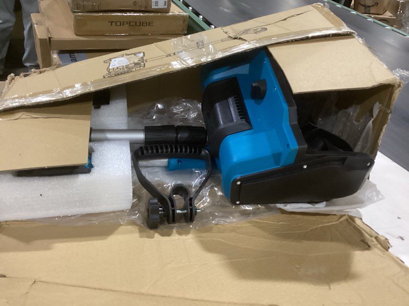 Condition photo showing Good Condition for Cordless Snow Shovel,12.5" Electric Snow Blower with 2x4.0Ah Batteries,20V Snow Remover with Adjustable Handle &Directional Chute,6" Snow Intake and 27Ft Throw, for Driveway,Deck,Yard Steps Blue