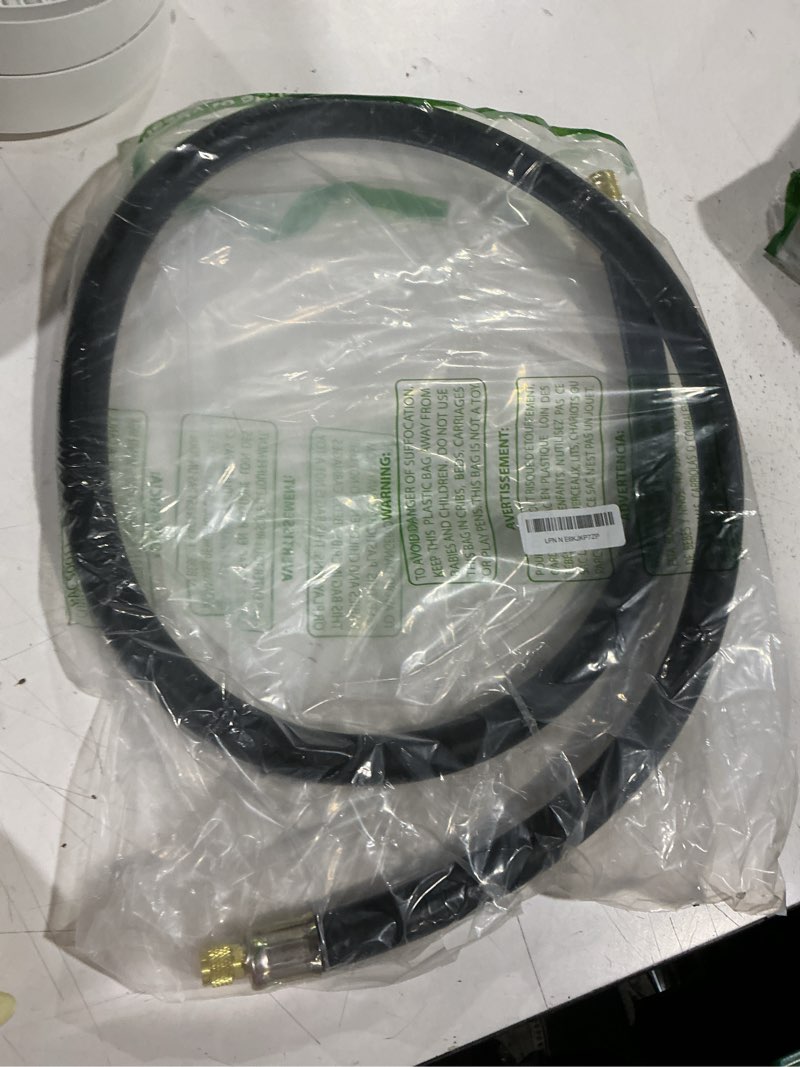 Condition photo showing As Is for 2026 upgrade 1/2"hvac vacuum hose,high-flow vacuum certified refrigerant hose,standard 1/2" to 1/4" flare fittings,20 microns vacuum,faster hvac evacuation and recovery,6-feet,black,3 year warranty