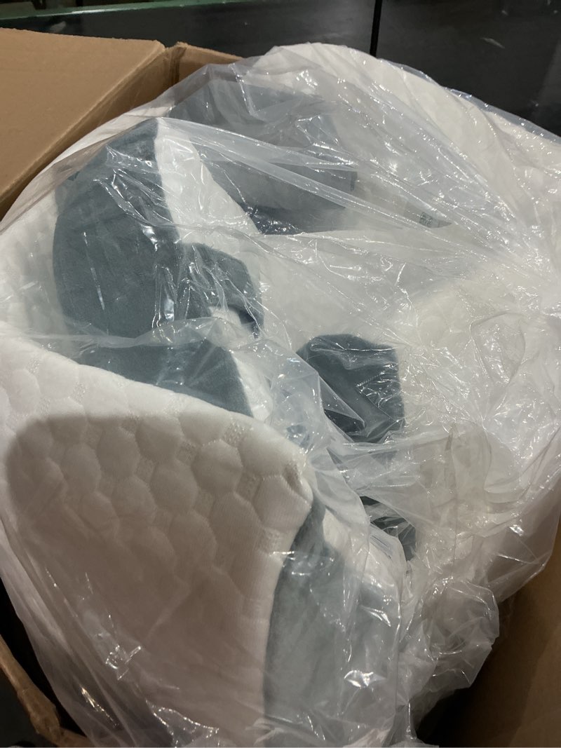 Condition photo showing Good Condition for wedge pillow for sleeping, orthopedic bed wedge pillow set, 15-in-1 adjustable memory foam wedge pillow post surgery, 9 &16 & 20 inch height 3-in-1 incline pillows wedges for acid reflux/snoring white - 3 piece set adjustable height 9 & 16 & 20 in