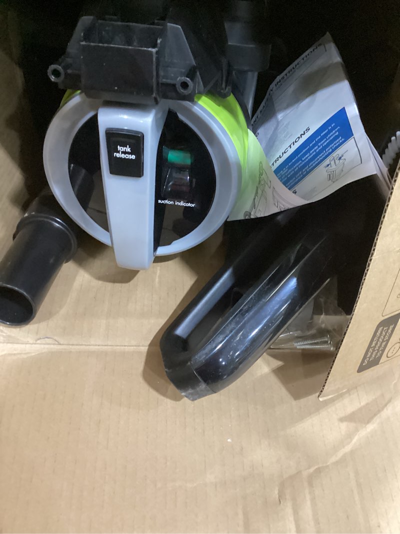 Condition photo showing As Is for bissell 2252 cleanview swivel upright bagless vacuum with swivel steering, powerful pet hair pick up, specialized pet tools, large capacity dirt tank, easy empty