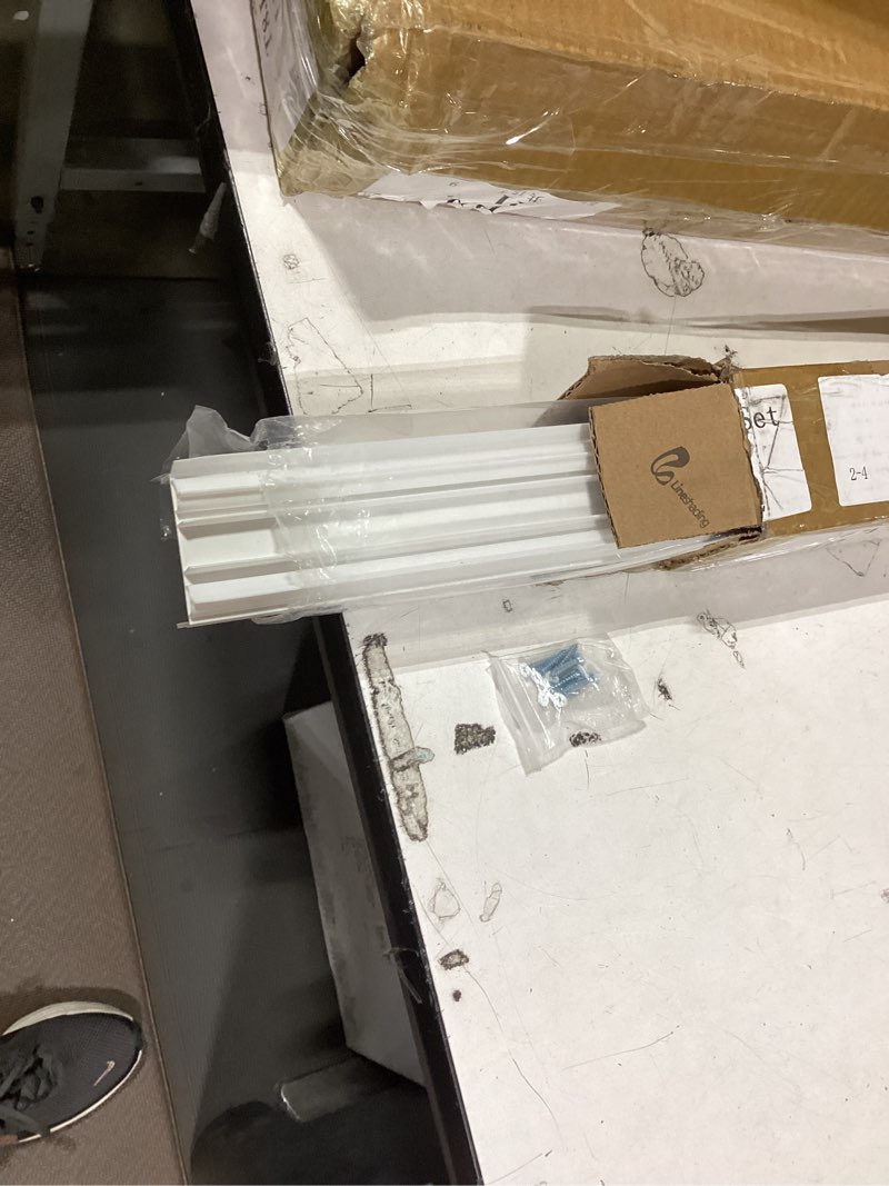 Condition photo showing Good Condition for 2 sets door sweep plastic pvc 1 3/4" x 36" slide on bottom exterior door seal strip for weather stripping draft stopper (white) 2 white