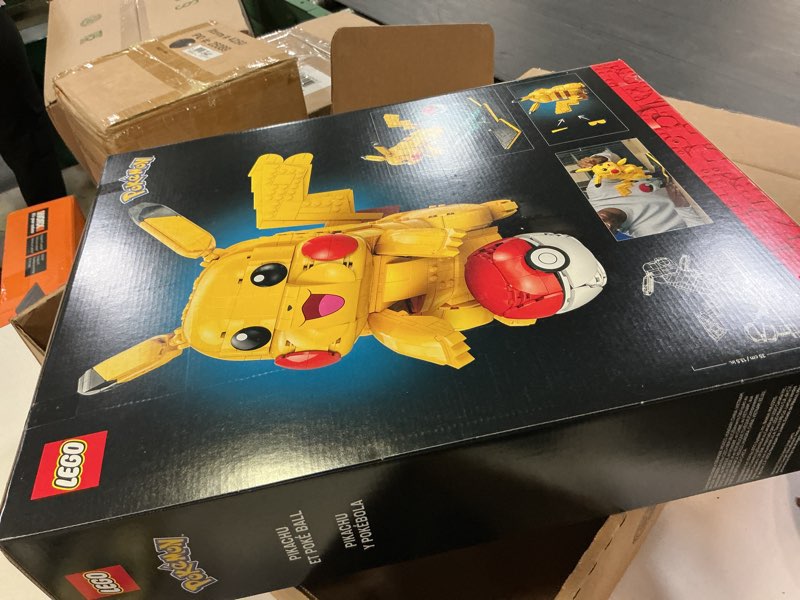 Condition photo showing New/Like New for lego pokémon pikachu and poké ball - collectible building sets for adults  ages 18+ - pokémon figure for display - desk  shelf or office decor - gift for men & women - 72152