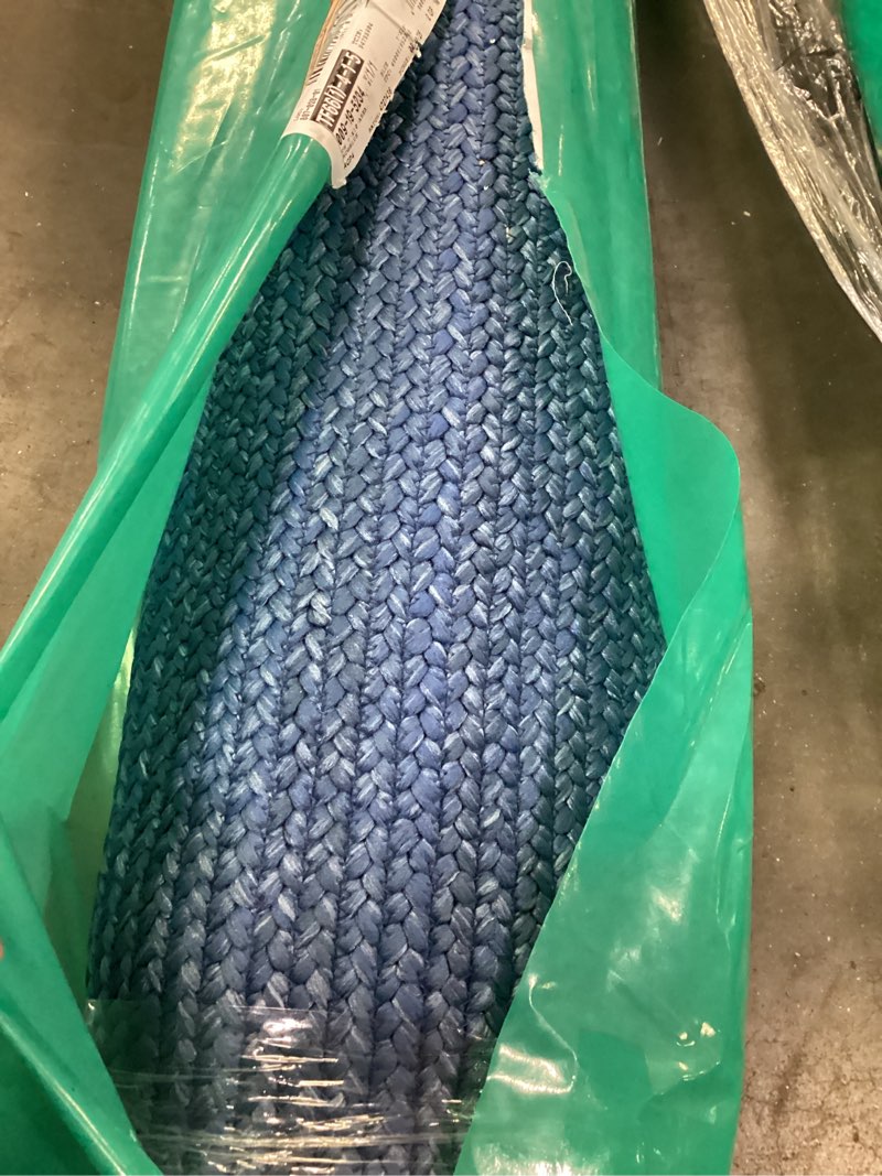 Condition photo showing Good Condition for 7'x10' natural woven rectangular braided outdoor area rug heathered blue - threshold™