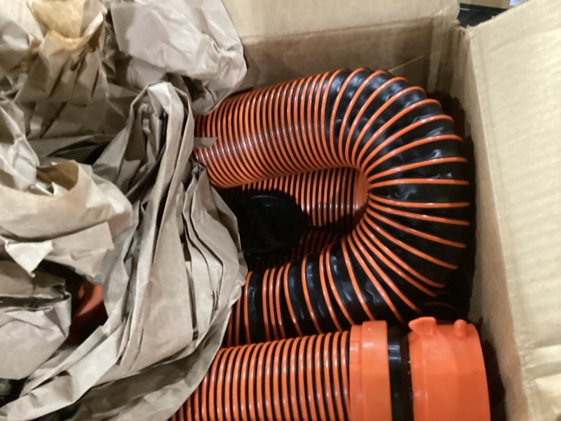 Condition photo showing Good Condition for camco 21012 rhinoextreme 20ft rv sewer hose kit | includes swivel fitting and translucent elbow with 4-in-1 dump station fitting | storage caps included