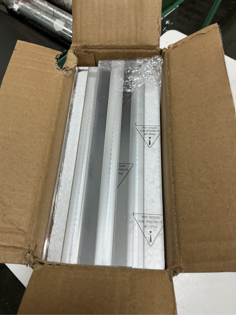 Condition photo showing Good Condition for arrobust acrylic sign holder 8.5 x 11, double sided clear acrylic display table signs stand, t shape flyer holder plastic for picture paper frame holder home office menu retail show fair, 6 pack vertical 6 pack 8.5x11''