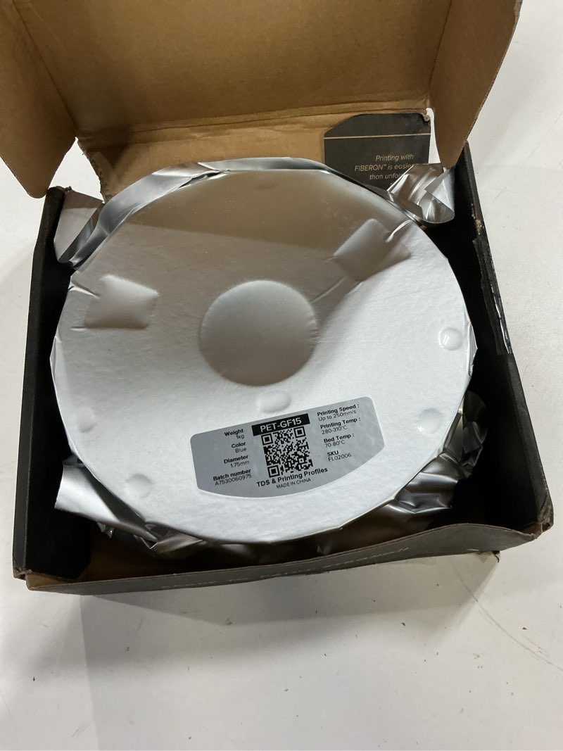 Condition photo showing New/Like New for polymaker fiberon blue pet-gf15 3d printer filament 1.75mm 1kg, 15% glass fiber reinforced, high strength & heat resistance, ideal for automotive, industrial & functional parts, ams compatible 123 - 1.75mm fiberon pet-gf15 blue 1kg (hex code: #6e9eff) pet