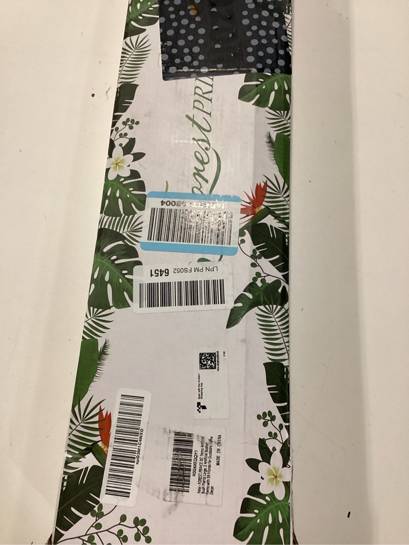 Condition photo showing New/Like New for 35" ferns artificial bush plants large, 2 artificial boston ferns with 39 fronds for outdoors home decor