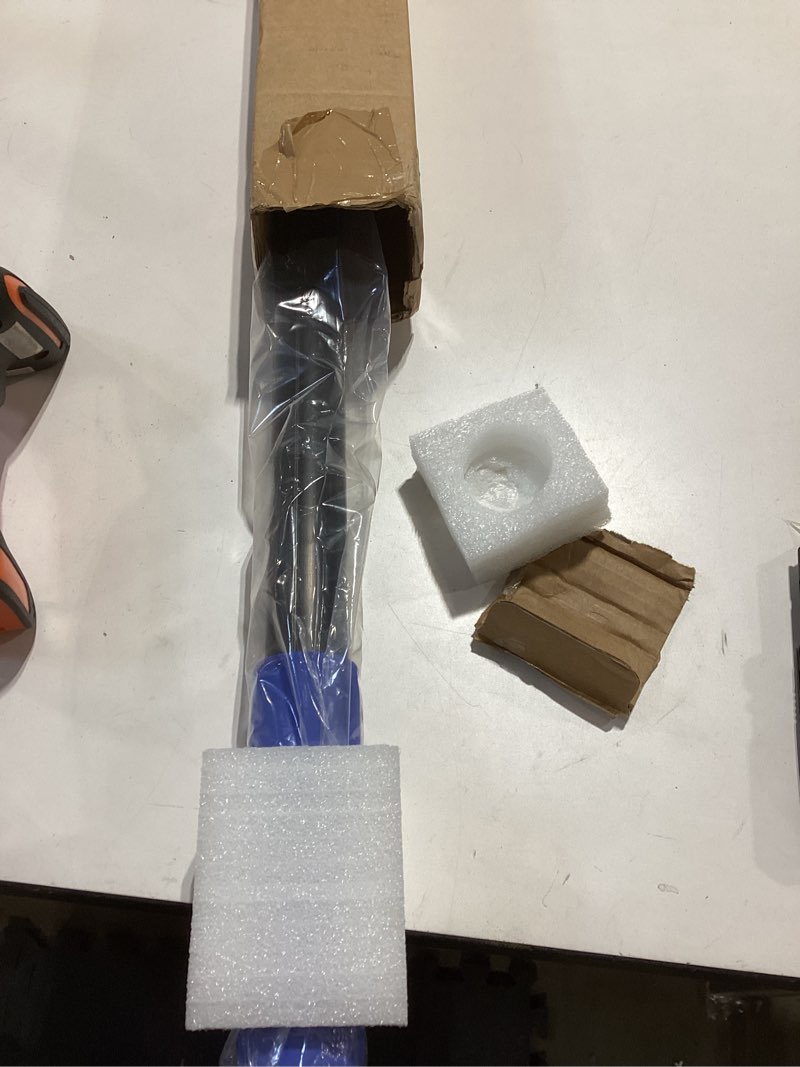 Condition photo showing As Is for 4.6–18 FT Christmas Light Pole Hanger Tool with Utility Hook, Adjustable Telescoping Extension Pole for Hanging Christmas Lights, String & Holiday Lights Installation, Lightweight & Sturdy -Blue 4.6-18 FT