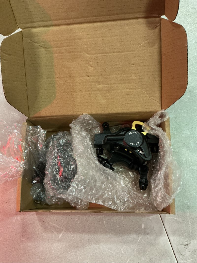 Condition photo showing New/Like New for zoom hydraulic disc brake calipers: hb-100 mtb bike disc brakes front & rear caliper set for mountain, road bicycle and e-bike black pair