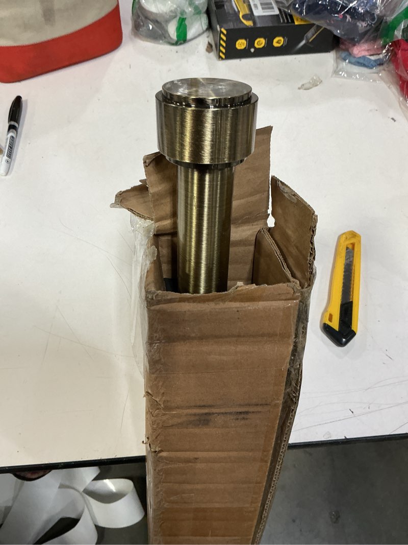 Condition photo showing Good Condition for Heavy Duty Curtain Rods,1 1/4" Large Diameter Premium Nonadjustable Curtain Rod,42in/3.5ft Custom Window Treatment Rods with Durable Aluminum Brackets and End Caps,Antique Bronze Finish Antique Bronze 42in/3.5ft