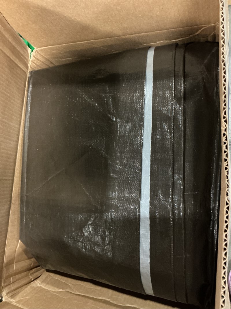 Condition photo showing Good Condition for amazon basics multi purpose waterproof poly tarp cover with grommets, 20 x 20 ft, 10mil thick, brown/silver, 1-pack