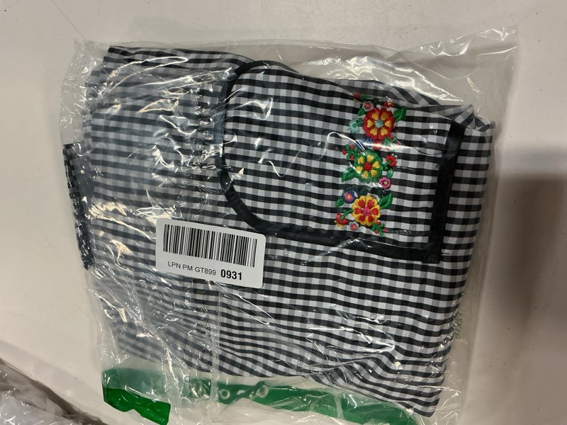 Condition photo showing New/Like New for coume traditional mexican apron for women deep pocket beautiful mandil flower embroidery mandiles para mujer grandma gift black embroidery