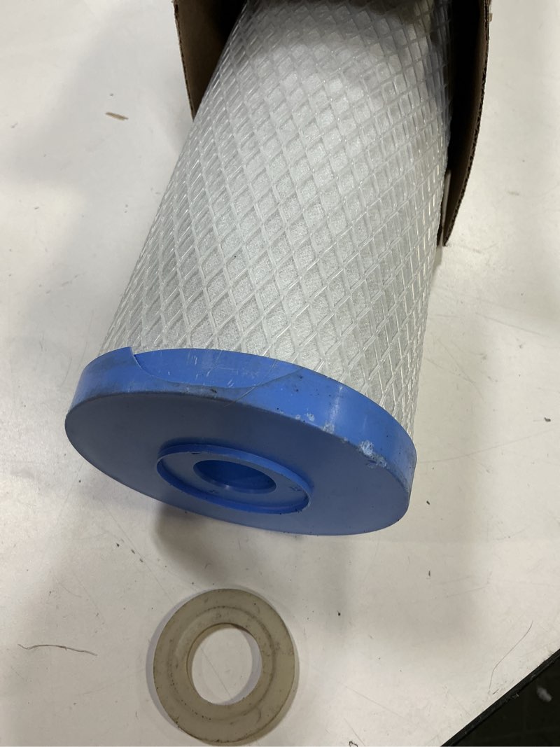 Condition photo showing As Is for Pentair Pentek EPM-20BB Big Blue Carbon Water Filter, 20-Inch, Whole House Modified Epsilon Carbon Block Replacement Cartridge with Bonded Powdered Activated Carbon (PAC) Filter, 20" x 4.5", 10 Micron 20" x 4.5" Pack of 1