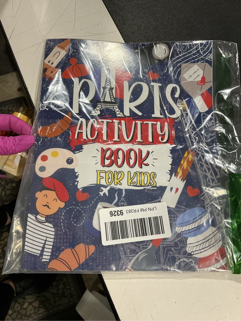 Condition photo showing Good Condition for paris activity book for kids: ideal for travel journeys | includes mazes, crosswords, word searches sudoku and more!