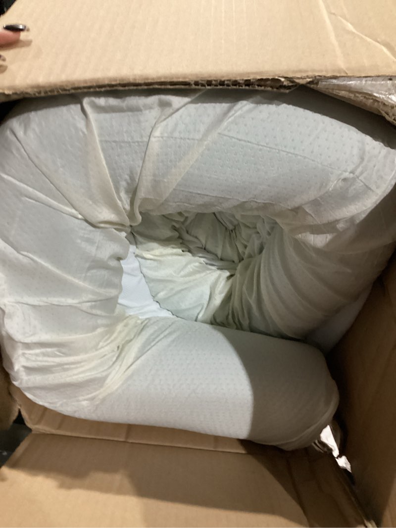 Condition photo showing As Is for Best Price Mattress 3 Inch Gel Memory Foam Mattress Topper with Cover, CertiPUR-US Certified, Dorm Essentials, Queen Queen 3 Inch (With Cover)