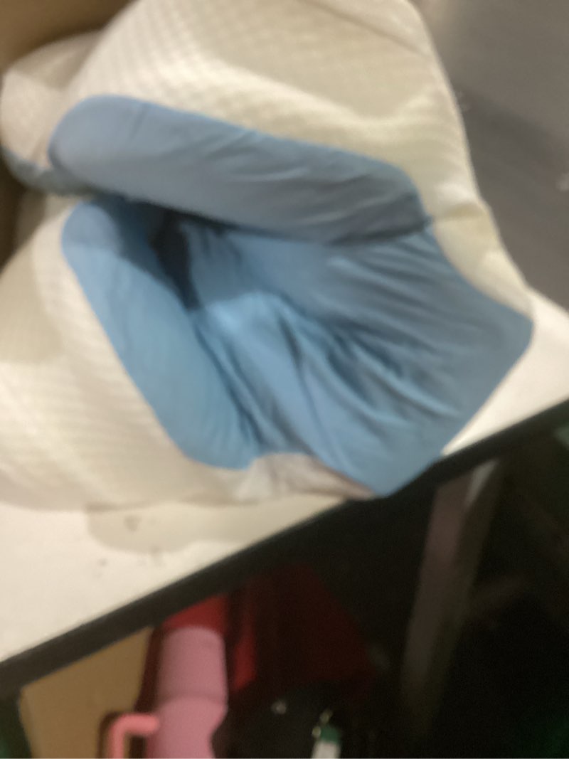 Condition photo showing Good Condition for (Similar to ) DONAMA Cervical Pillow for Neck and Shoulder,Contour Memory Foam Pillow,Ergonomic Neck Support Pillow for Side Back Stomach Sleepers with Pillowcase Light Grey Queen Size 24.8\"Lx14.96\"Wx5.51\"H