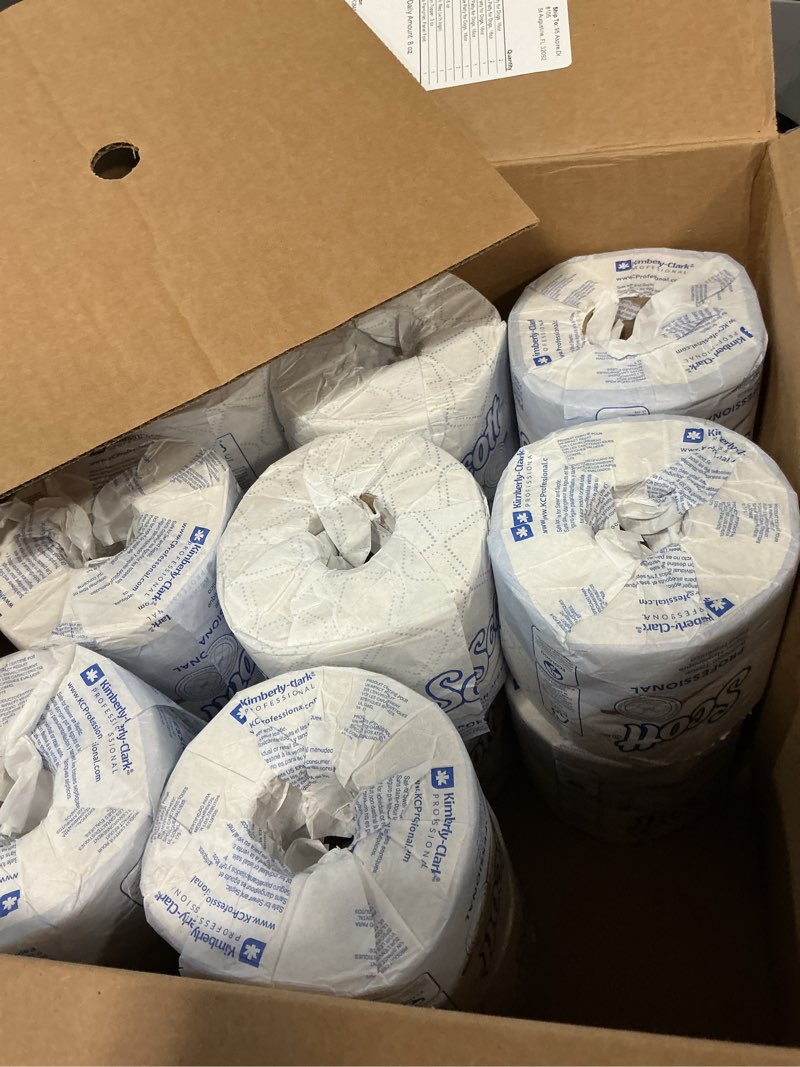 Condition photo showing New/Like New for scott professional standard roll toilet paper, bulk (13607), 2-ply, elevated design, white, individually wrapped, compact for easy storage (20 rolls of 550 sheets, 11,000 sheet total) 550 count (pack of 16))