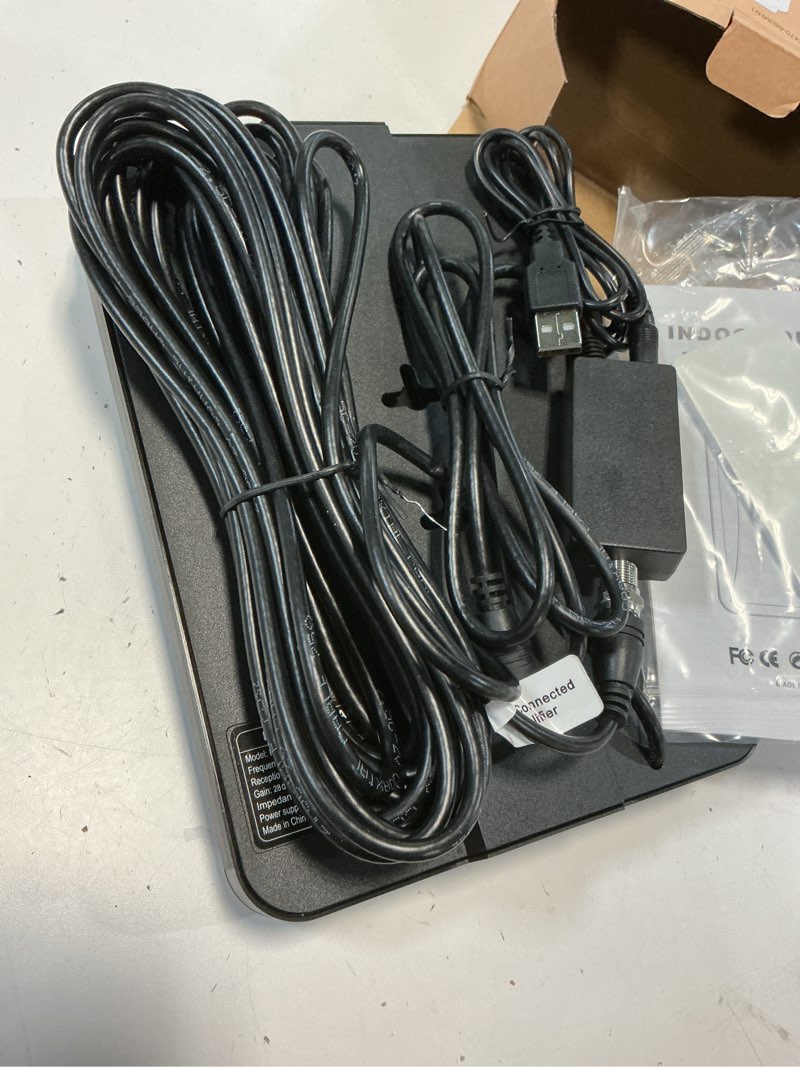 Condition photo showing Good Condition for 2026 smart tv antenna indoor, 5000+ miles range for local hd channels, hdtv digital antenna outdoor with amplified signal booster, compatible with all tvs- 38ft coaxial cable large