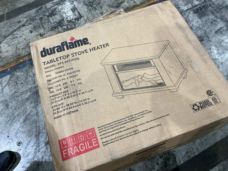 Condition photo showing Good Condition for duraflame  tabletop stove heater