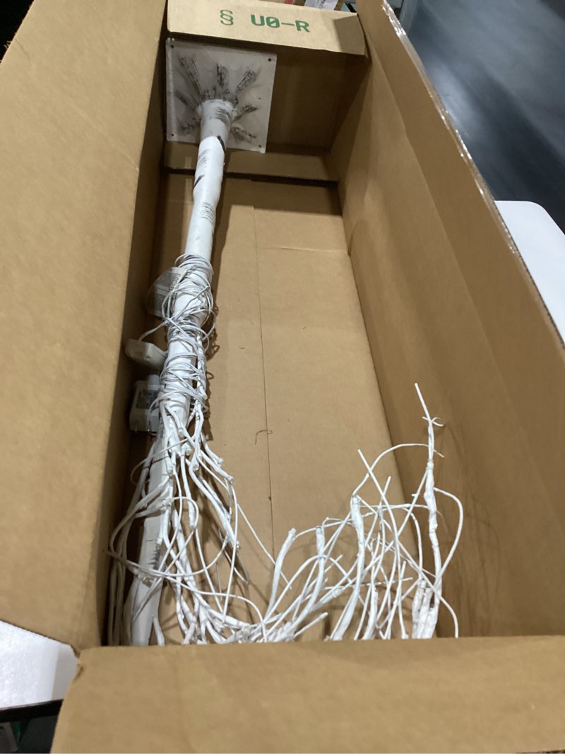 ONLY ONE PEIDUO Set of 2 Lighted Birch Tree, Prelit White Christmas Tree, Light Up Artificial Trees with Dimm