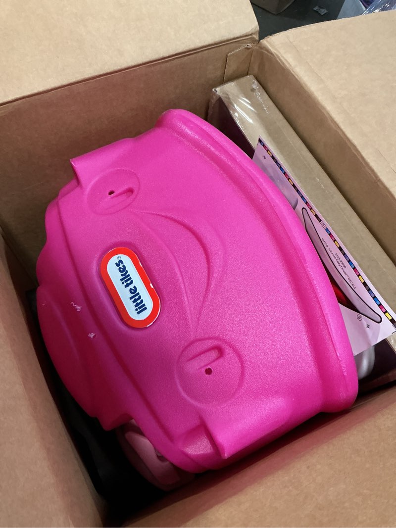 Condition photo showing Good Condition for little tikes princess cozy coupe ride-on toy - toddler car push and buggy includes working doors, steering wheel, horn, gas cap, ignition switch - for boys and girls active play , magenta